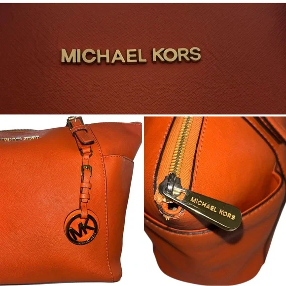 MICHAEL Michael Kors Orange Tote Bag - Picture 3 of 16
